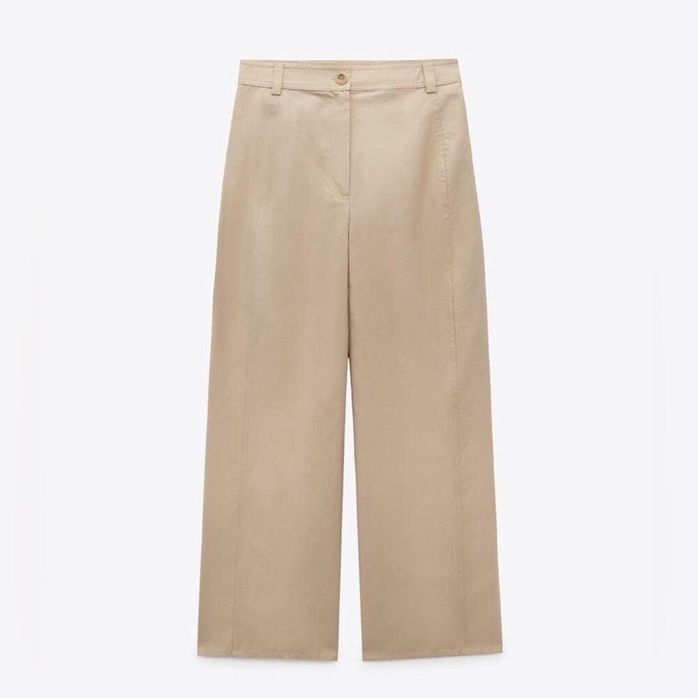 ZARA CULOTTES WITH TOPSTITCHING - Picture 14 of 14